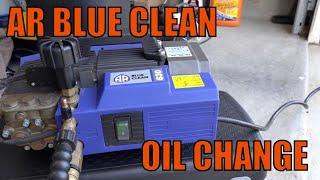 AR Blue Clean Pressure Washer Oil Change