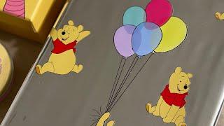 There are happy moments every day |  Winnie the Pooh plastic gift wrap.