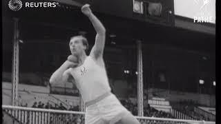 Track and field competition between England and America (1939)