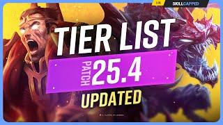 NEW UPDATED TIER LIST for PATCH 25.4 - League of Legends