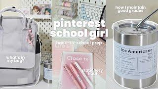 PINTEREST SCHOOL GIRL ️ studying tips, stationery haul, back-to-school, notion setup & more