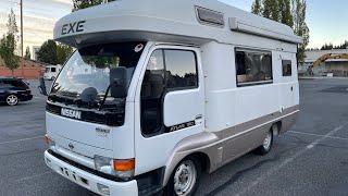 1993 Nissan Atlas 150 EXE mini Motorhome 4WD MT5 diesel TD27 58,000mi Import from Japan