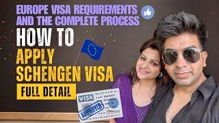 Schengen Visa process |How to apply for schengen visa from India |Europe Visa full details