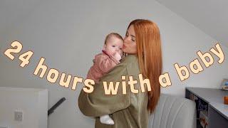 24 hours with a 4 month old baby | SOLO PARENTING