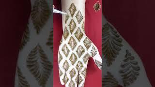 Front hand mehndi art - Easy #shorts mehndi design video tutorial