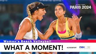 TENSIONS ARE HIGH!  | Defused by DJ in the women’s beach volleyball  | #paris2024