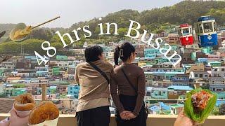 busan korea vlog | 2 day packed itinerary, culture village, sky capsule, street food, fish market