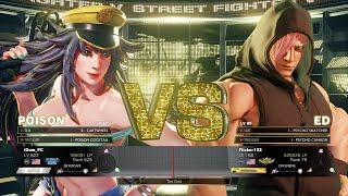 SFV Champion Edition  iDom (Poison) Vs Flicker123 (ED)  Online Match's 01-22-2023