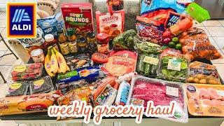 ALDI Grocery Shopping Haul//Meal Plan with Prices!