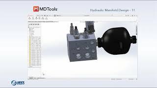 How to Design a Hydraulic Manifold With MDTools Built on SolidWorks