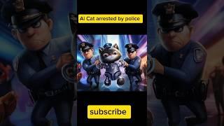 cute ai cat arrested by police | dont forget to watch full video | she wants help from you #shorts