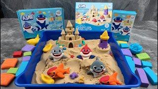  ASMR  Satisfying Clay Unboxing: Deluxe Baby Shark Beach Castle Playset | Fun Clay