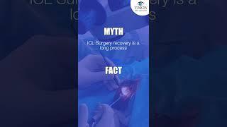 ICL Myths BUSTED: Fast Recovery Facts!#shorts #iclmyths #iclrecovery #mythvsfact #iclsurgery #vision