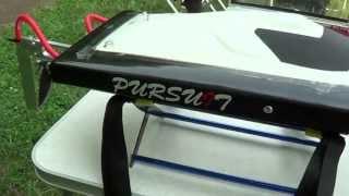 Rc boats Kyosho Twinstorm and Pursuit Brushless V-Hull