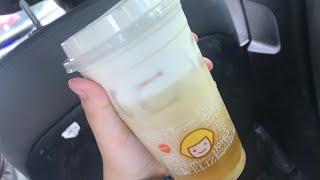 Happy Lemon green tea with salted cheese tea review