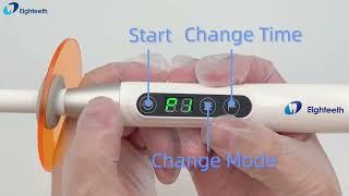 Eighteeth Curing Light CuringPen-E Guide Video Ramp Mode Pulse Mode Hight Light Intensity