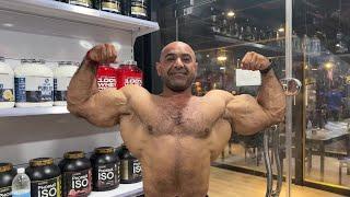 Hairy Arab bodybuilder - Big biceps