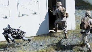 Marines testing Spot, the four-legged robot