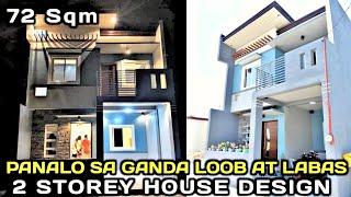 72 Sqm 2 Storey House Design. Magandang Interior At Exterior. Proud Teacher House Owner. 3 BR /2 T&B