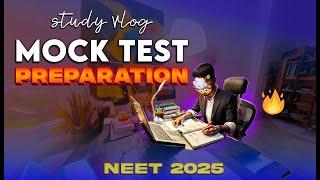 STUDY VLOG : PREPARING For MOCK TEST | BACKLOGS  | Unpredictable journey  #NEET2025