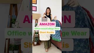 Amazon Short Kurti Haul l Office & College wear l Kurti Haul #amazon #kurti #shorts #viral #haul