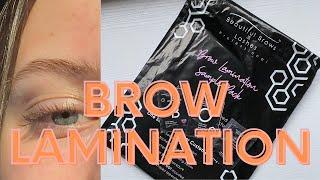 Laminating my brows with Brow Bomb! | review and tips