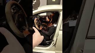 fixing girl position in the car