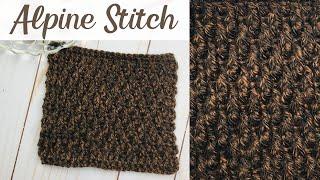 How to Crochet the ALPINE STITCH (for the beginner!)