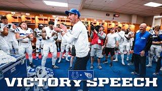 Victory Speech | Week 6 at Titans