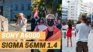 Sigma 56mm f1.4 and Sony A6000 Test - POV Street Photo Walk