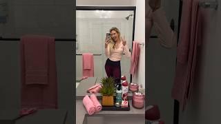 How I restock and organize my guest bathroom for a special guest! Pink themed for Valentine’s Day!