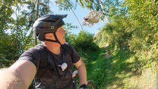 DJI NEO - FOLLOW (Tracking) Test im EXTREMEN WALDSTÜCK mit Mountainbike!