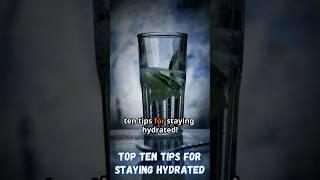 Top 10 tips for staying hydrated