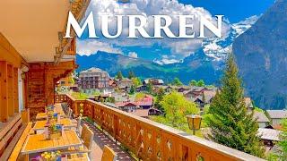 Mürren, Lauterbrunnen, Switzerland 4K - Incredible Beautiful Swiss Alpine Village, Travel Vlog