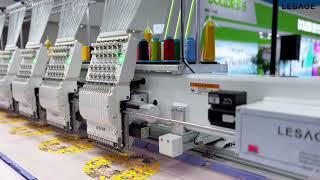 Lesage Cloud Series FN06-450×4: 6-Head Embroidery Powerhouse for Garments & Hats