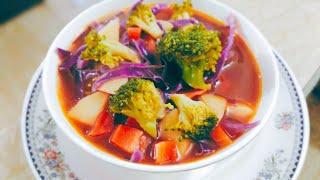 weightloss soup recipe by healthy eats with Maryam - lose up-to 5 kg in a week