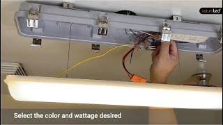 Easy Installation Instructions for the LED Vapor Tight