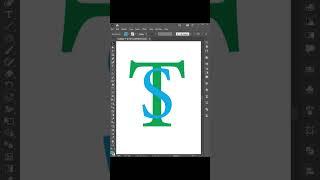 TS logo design | Adobe illustrator logo design tutorial #shorts #ytshorts #logo