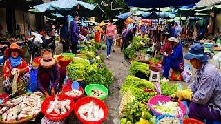 The Heart of Phnom Penh! Exploring Fresh Produce and Street Eats at Prek Pnov Market