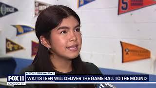 Cal State Fullerton Student to Deliver Dodgers' Game Ball at World Series Game 1