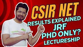 CSIR NET result is out | JRF, Lectureship and PhD only category | 3rd category | what to do now?