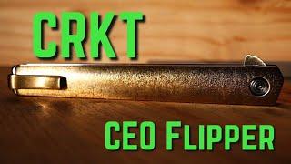 Knife Customizing - CRKT CEO Flipper  #brass