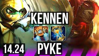 KENNEN & Miss Fortune vs PYKE & Ashe (SUP) | KR Master | 14.24