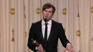 Curfew:Best Short Film-Shawn Christensen Backstage interview at The Oscars 2013/2/24