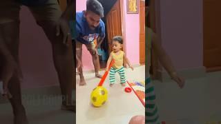 Arankutti cricket time  #policouple #kunjava #keralatamilnadu #babylove #familylove