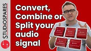 Little Boxes of Tricks | Convert, Combine or Split audio signals with the Studiospares Red Series