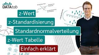 z-Wert, z-Standardisierung (z-Transformation), Standardnormalverteilung, z-Wert Tabelle