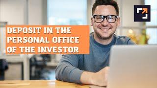 DEDEPOSIT IN THE PERSONAL OFFICE OF THE INVESTOR - ProfiXone Capital