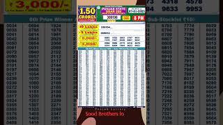 Result Of Punjab State 200 Monthly lottery 07-01-2025 sood brothers lottery #soodbrotherslottery