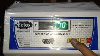 Electronic Weighing Scale Calibration Password Reset